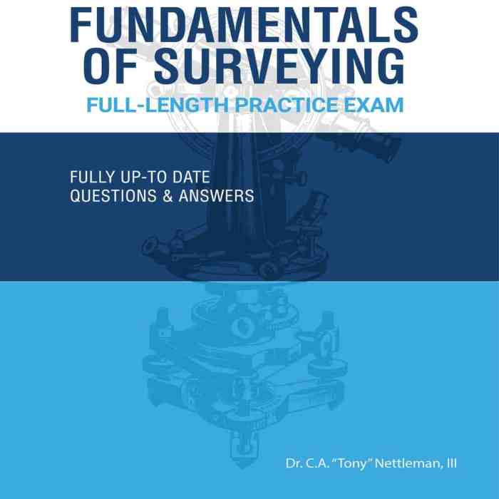 Fundamentals of land surveying exam