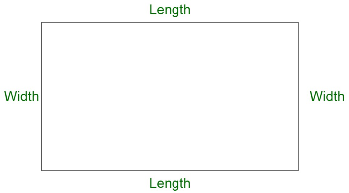 Length rectangle rectangles built three